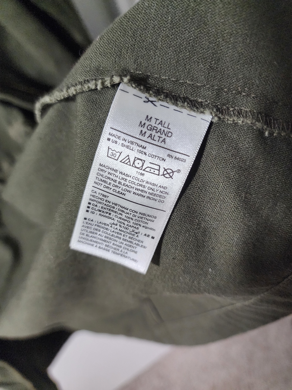Old Navy Olive Green Hooded Utility Jacket - Picture 3 of 5
